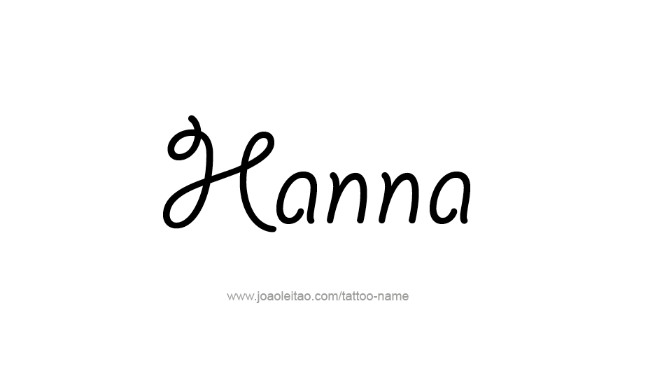 Tattoo Design Name Hanna   