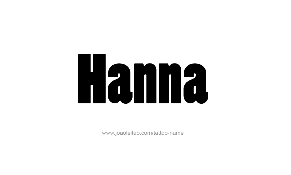 Tattoo Design Name Hanna   