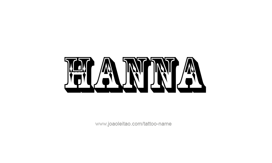 Tattoo Design Name Hanna   