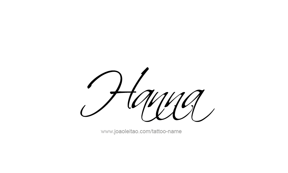 Tattoo Design Name Hanna   