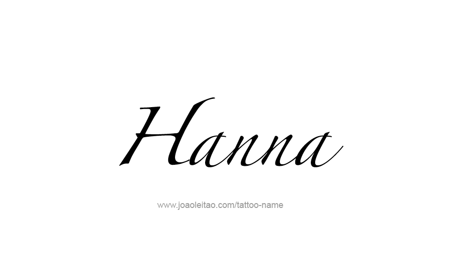 Tattoo Design Name Hanna   