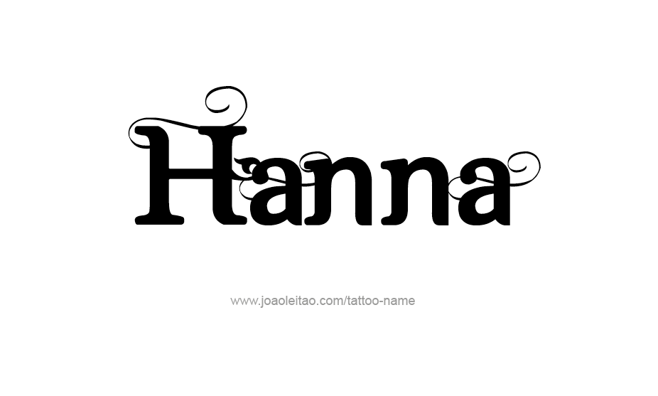 Tattoo Design Name Hanna   