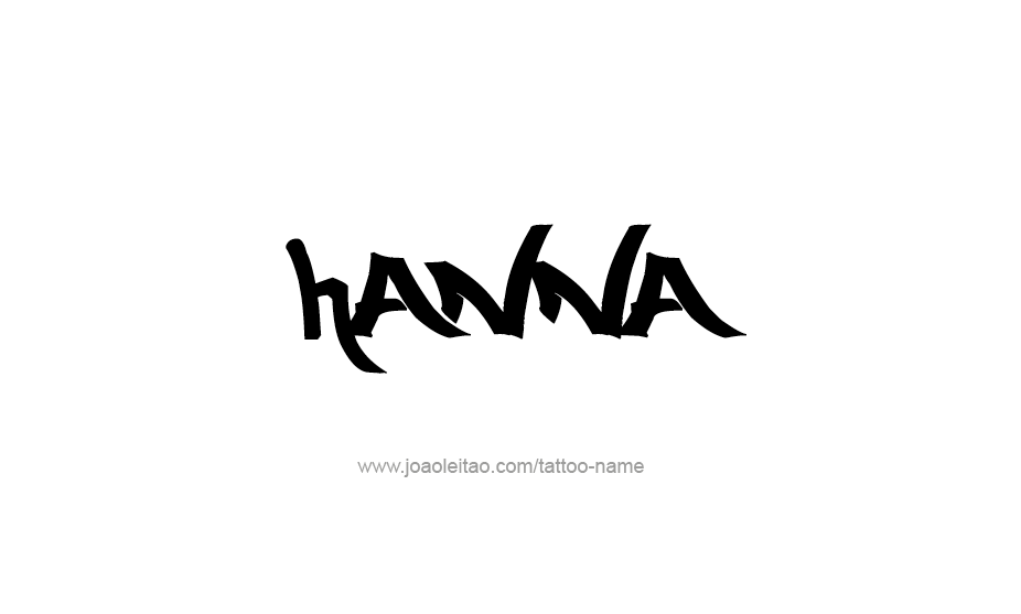 Tattoo Design Name Hanna   