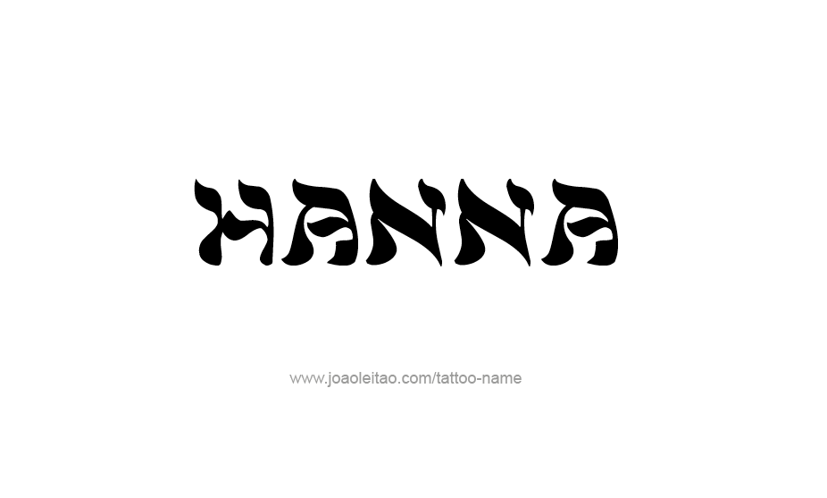 Tattoo Design Name Hanna   