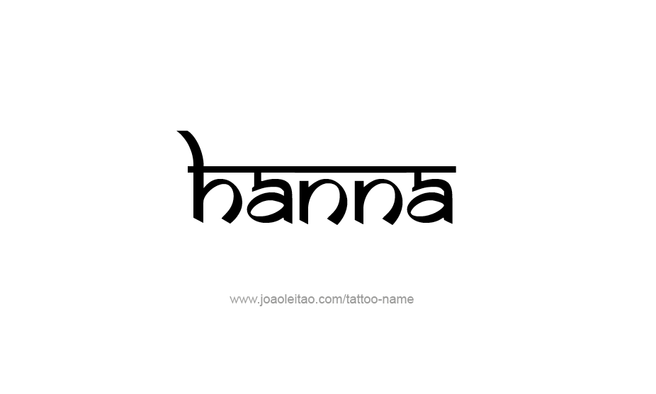 Tattoo Design Name Hanna   