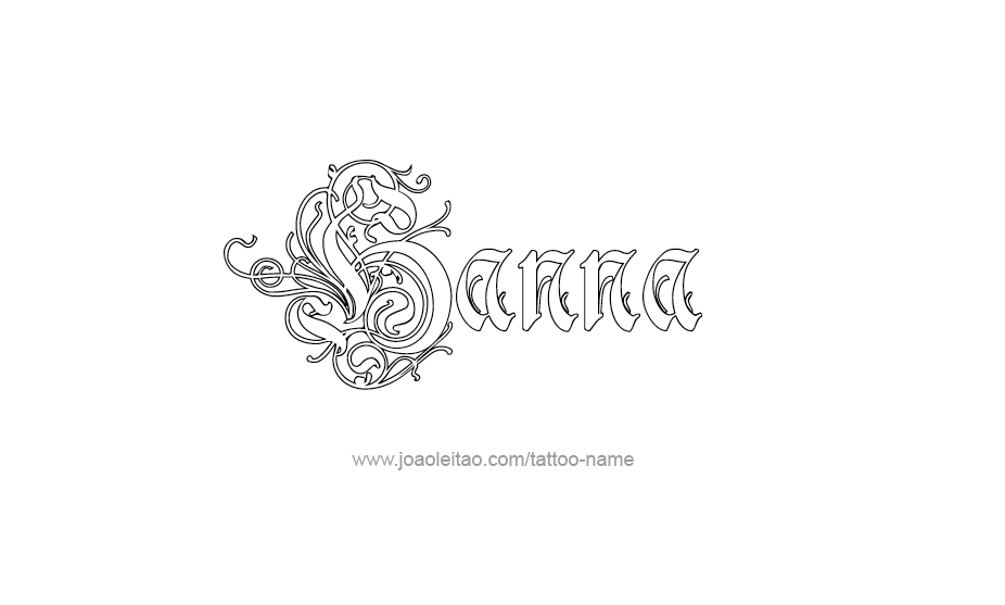 Tattoo Design Name Hanna   