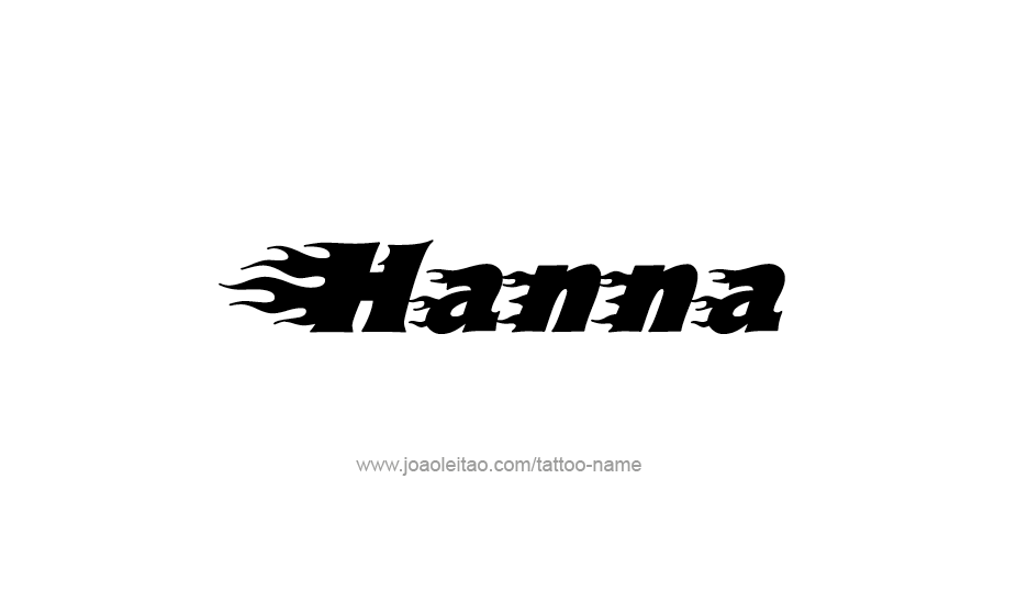 Tattoo Design Name Hanna   