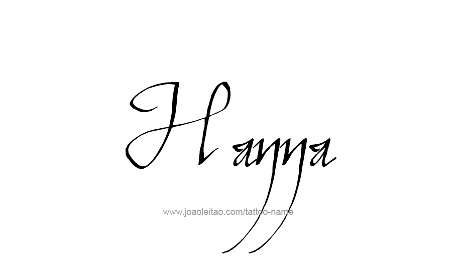 Tattoo Design Name Hanna   