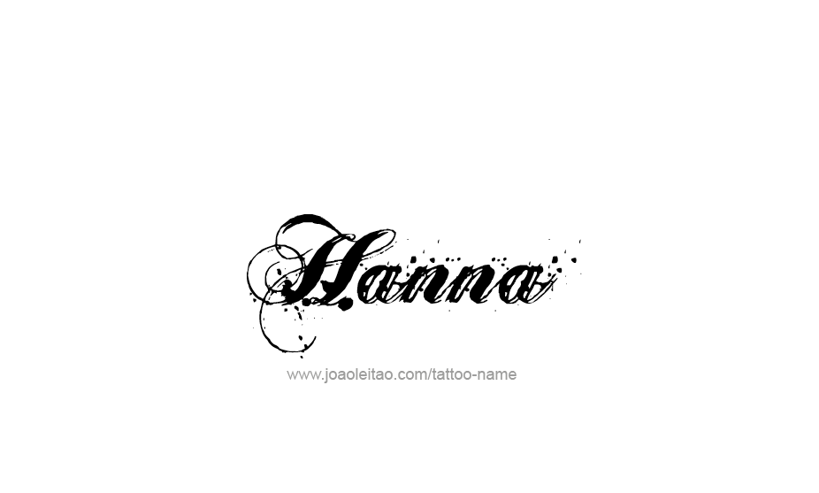 Tattoo Design Name Hanna   