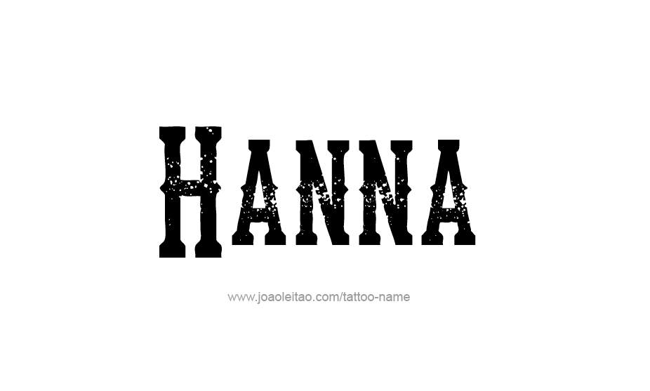 Tattoo Design Name Hanna   