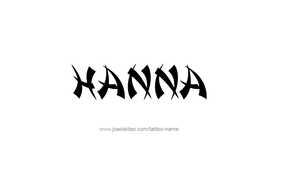 Tattoo Design Name Hanna   