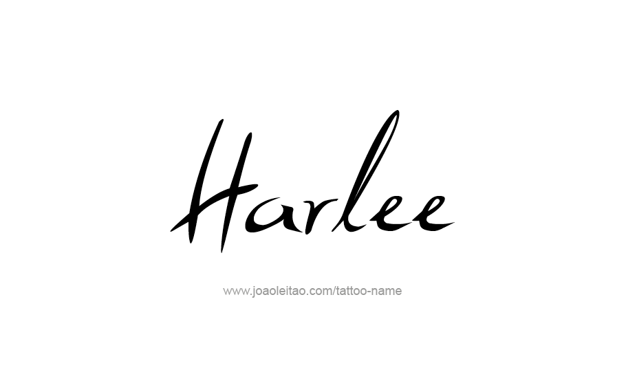 Tattoo Design Name Harlee   