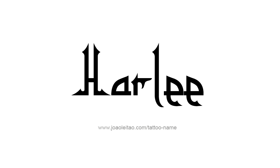 Tattoo Design Name Harlee   