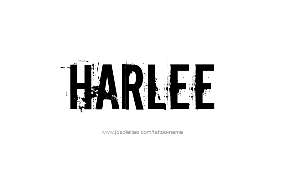 Tattoo Design Name Harlee   