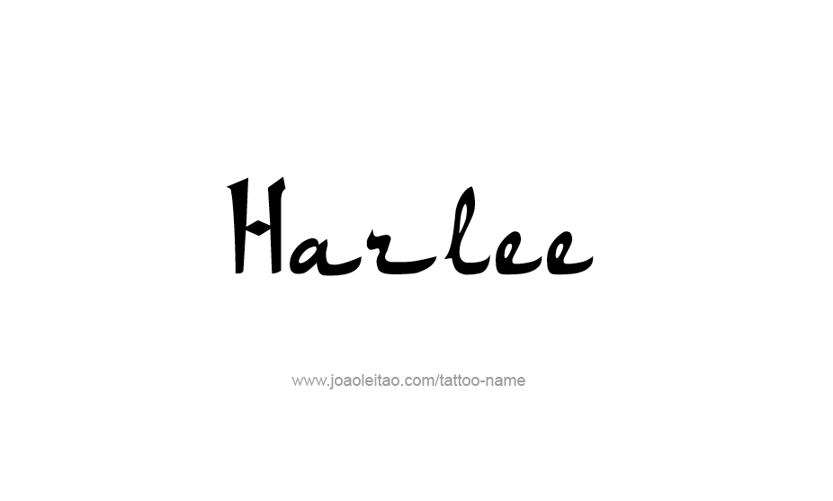 Tattoo Design Name Harlee   