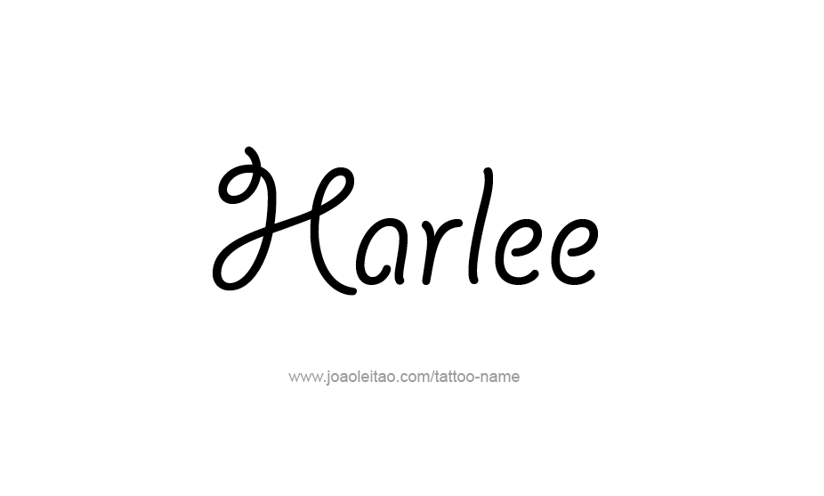 Tattoo Design Name Harlee   