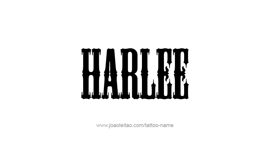 Tattoo Design Name Harlee   