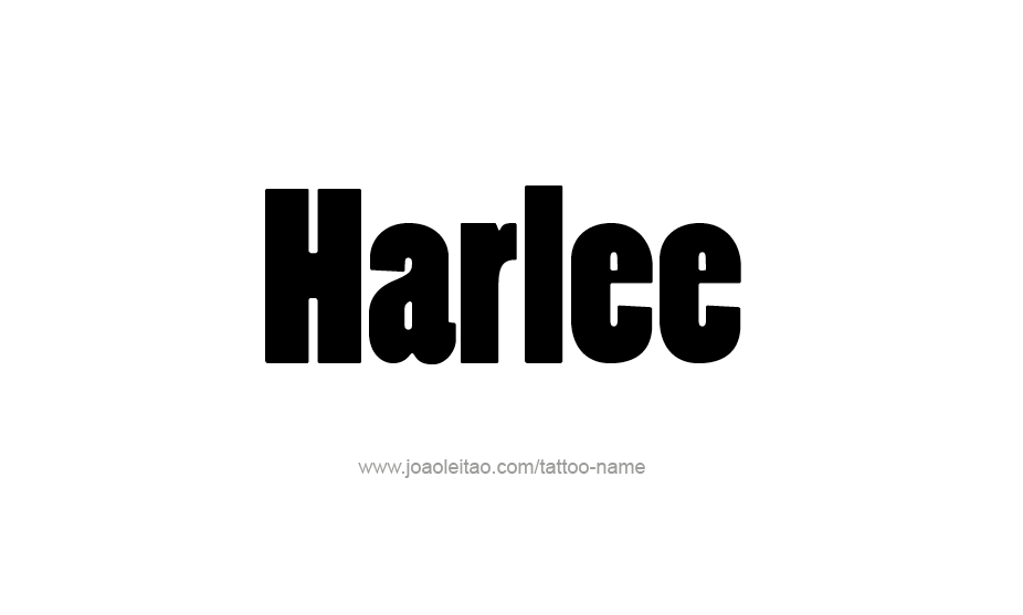 Tattoo Design Name Harlee   