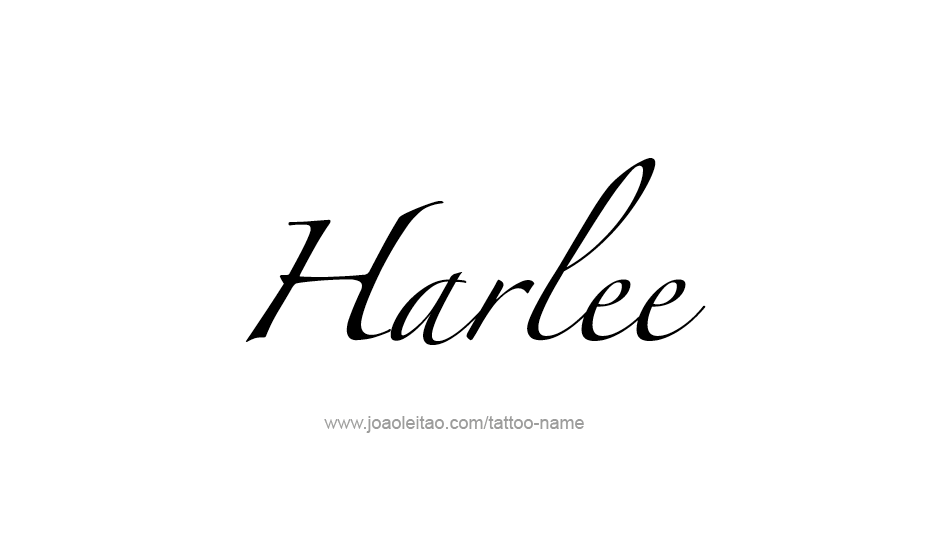 Tattoo Design Name Harlee   