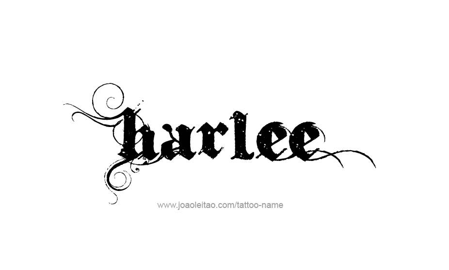 Tattoo Design Name Harlee   