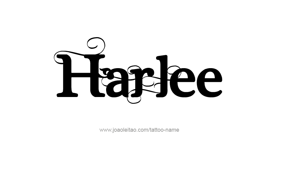 Tattoo Design Name Harlee   