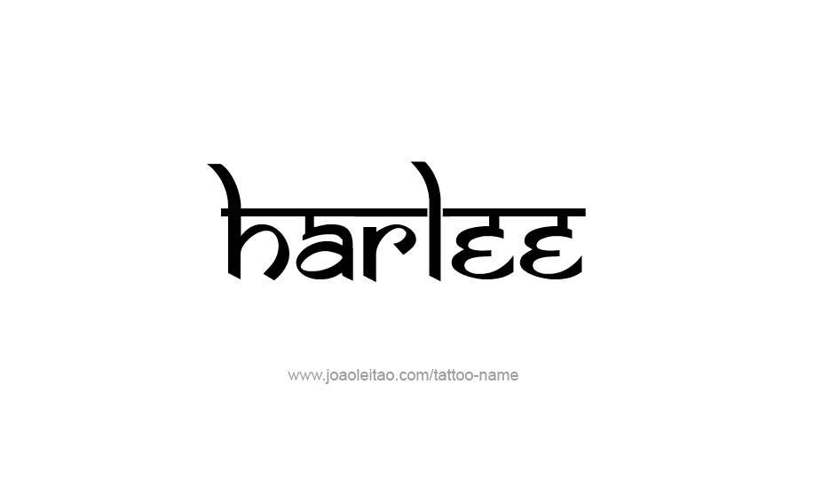 Tattoo Design Name Harlee   