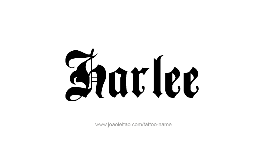 Tattoo Design Name Harlee   