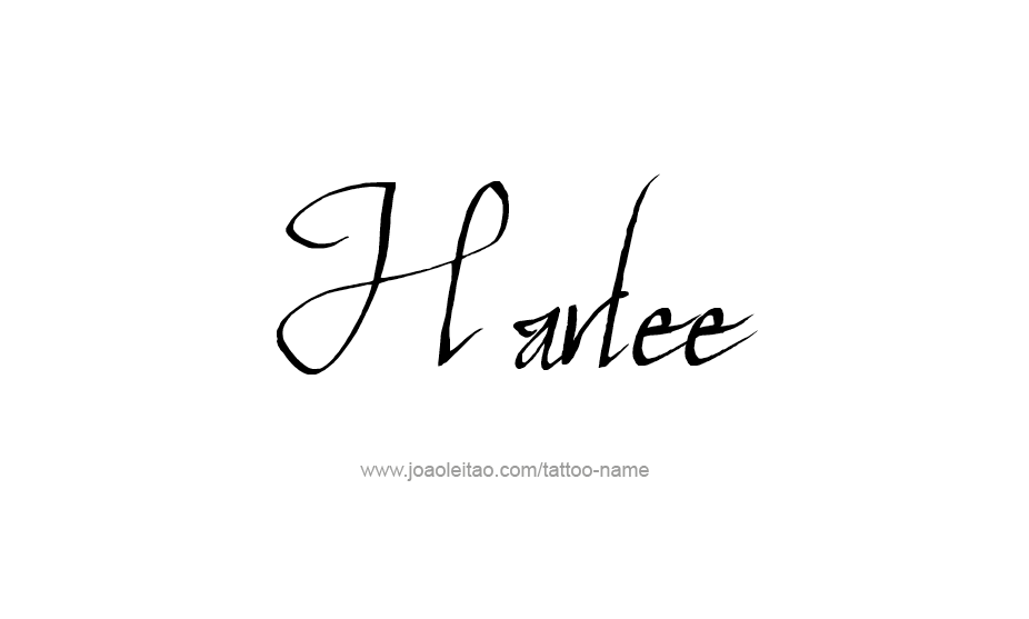 Tattoo Design Name Harlee   