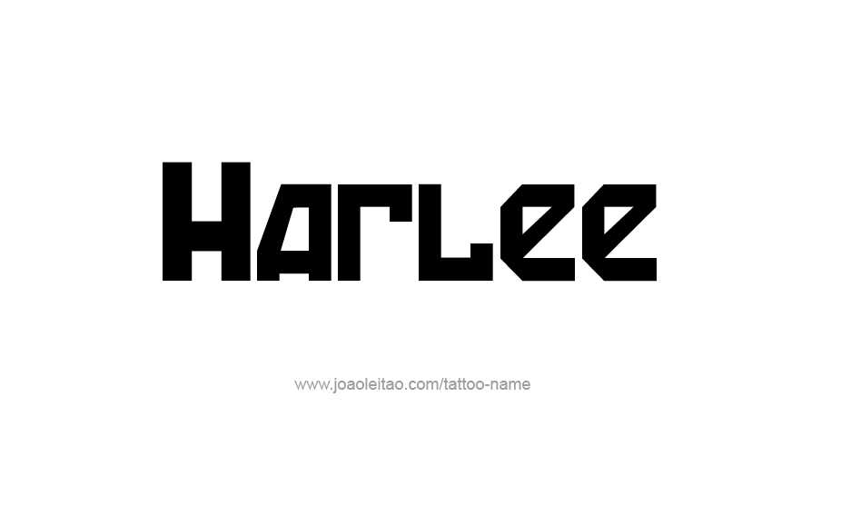 Tattoo Design Name Harlee   