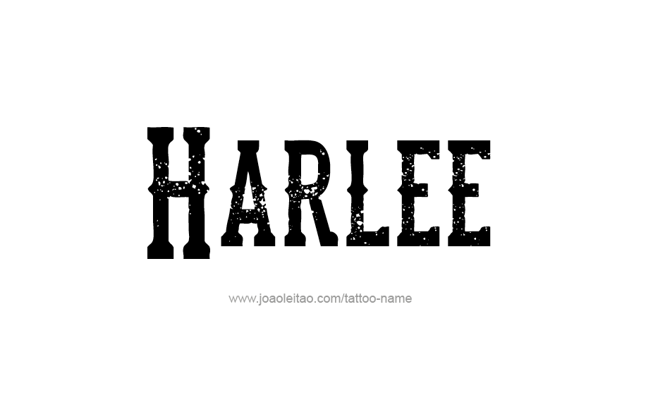 Tattoo Design Name Harlee   