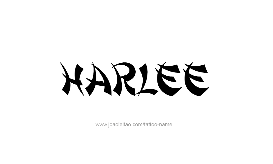 Tattoo Design Name Harlee   