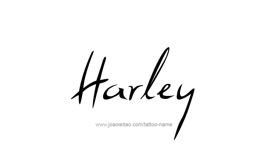 Tattoo Design Name Harley   