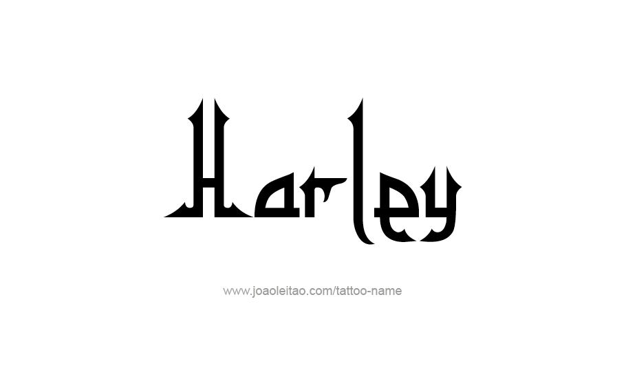 Tattoo Design Name Harley   