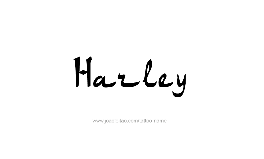 Tattoo Design Name Harley   