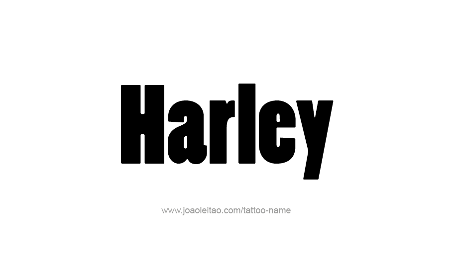 Tattoo Design Name Harley   