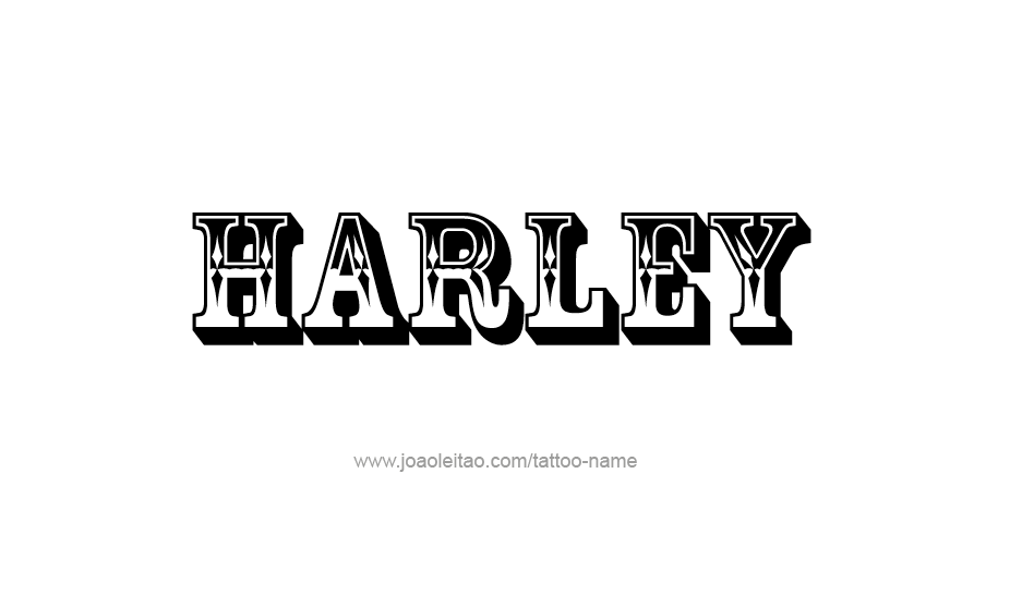 Tattoo Design Name Harley   