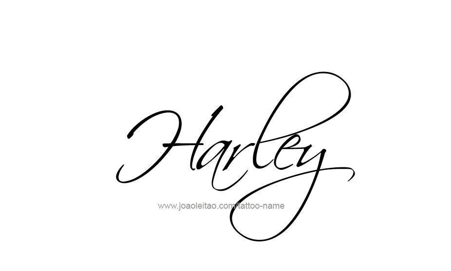 Tattoo Design Name Harley   