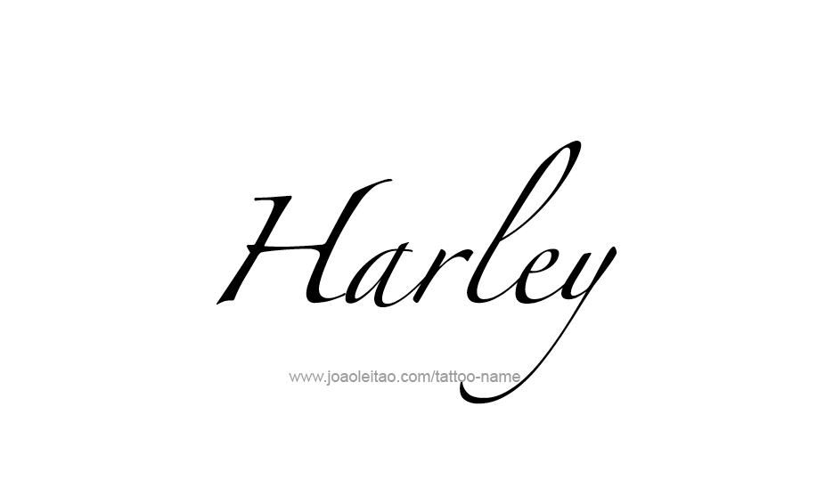 Tattoo Design Name Harley   