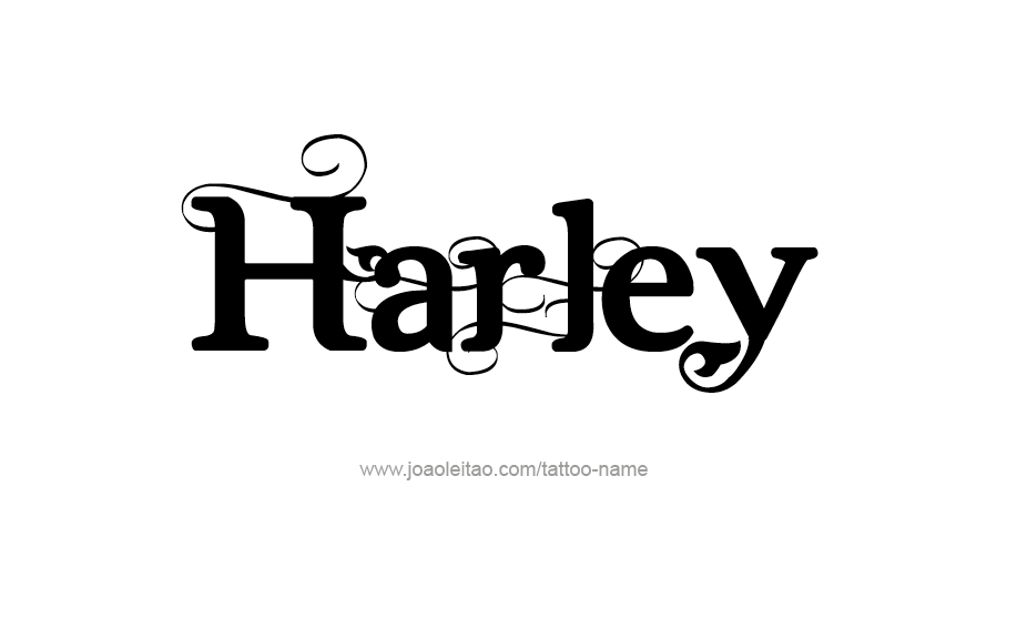 Tattoo Design Name Harley   