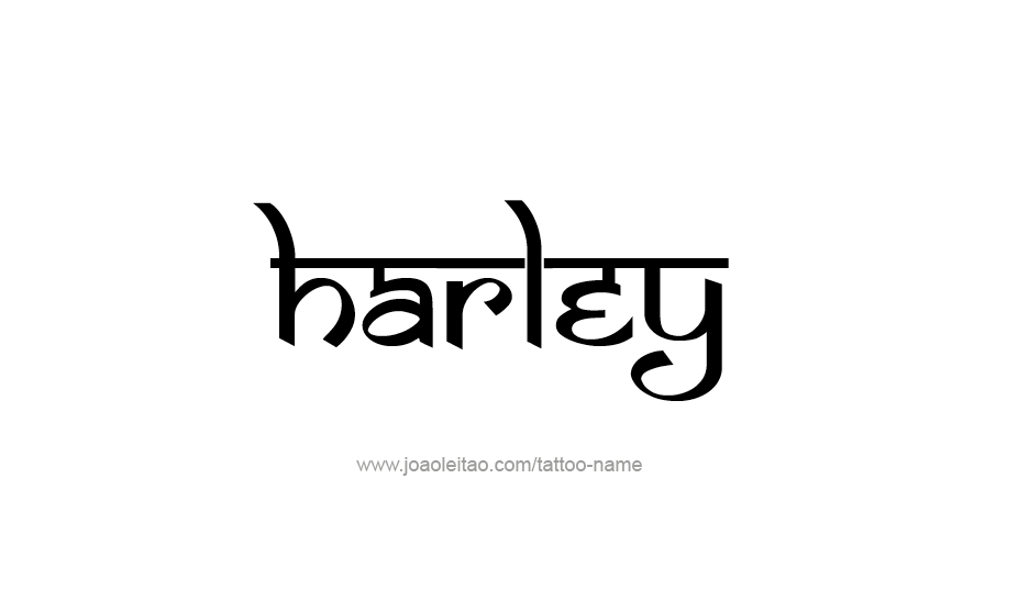 Tattoo Design Name Harley   