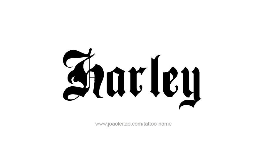 Tattoo Design Name Harley   