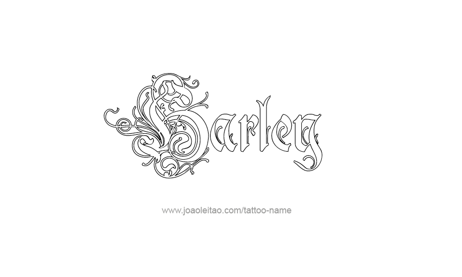 Tattoo Design Name Harley   