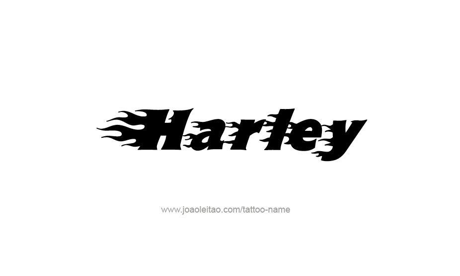 Tattoo Design Name Harley   