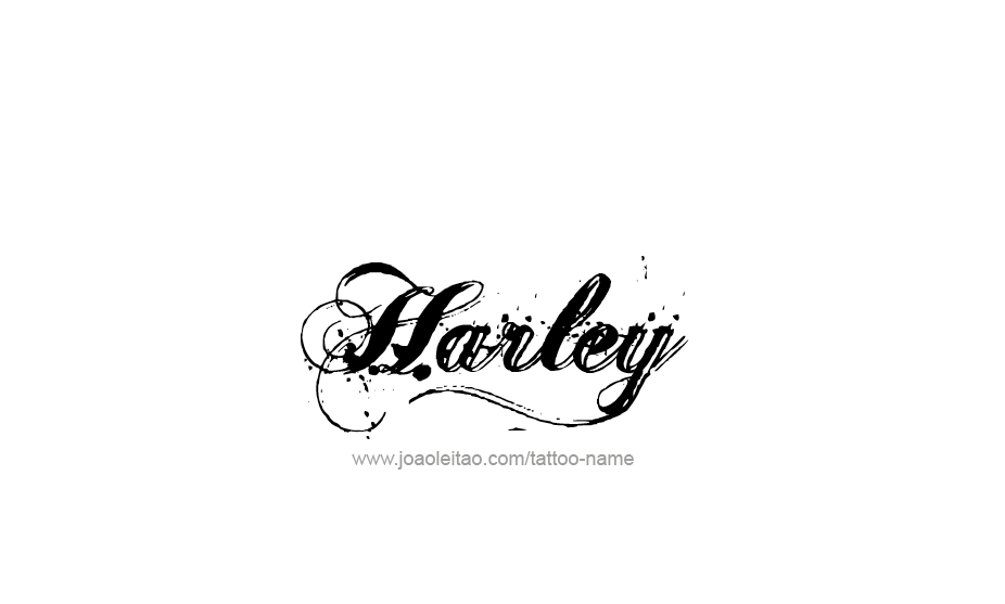 Tattoo Design Name Harley   