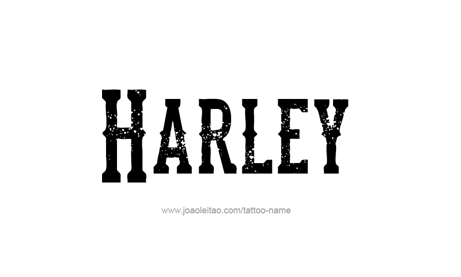 Tattoo Design Name Harley   