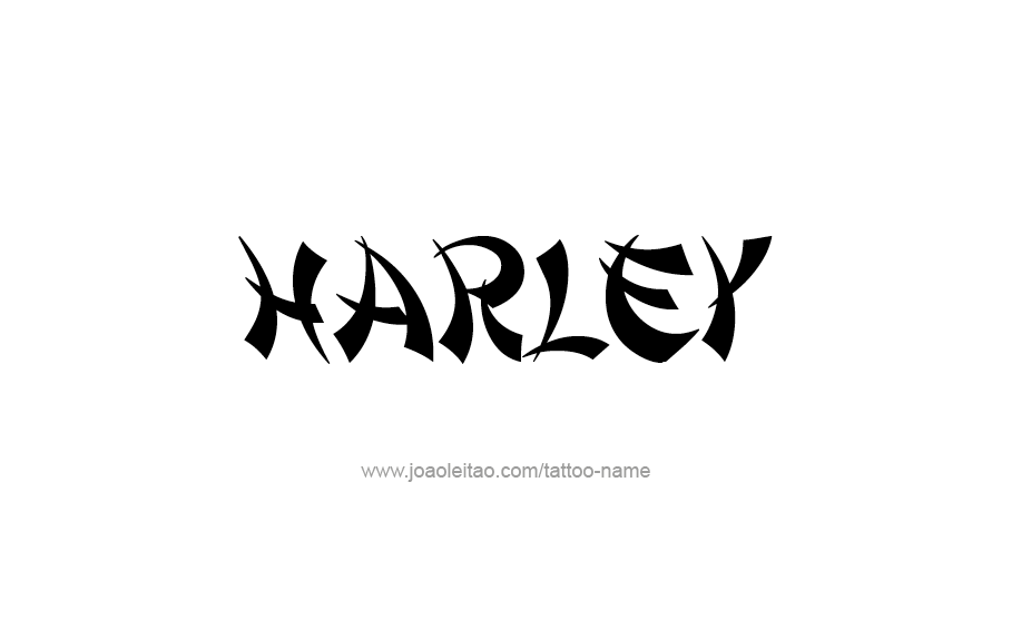 Tattoo Design Name Harley   