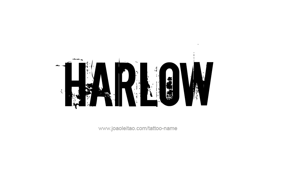 Tattoo Design Name Harlow   