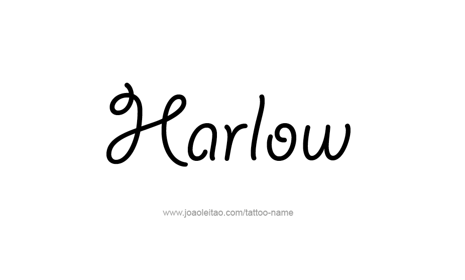 Tattoo Design Name Harlow   