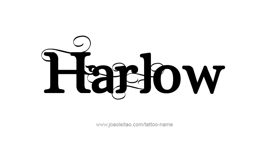 Tattoo Design Name Harlow   