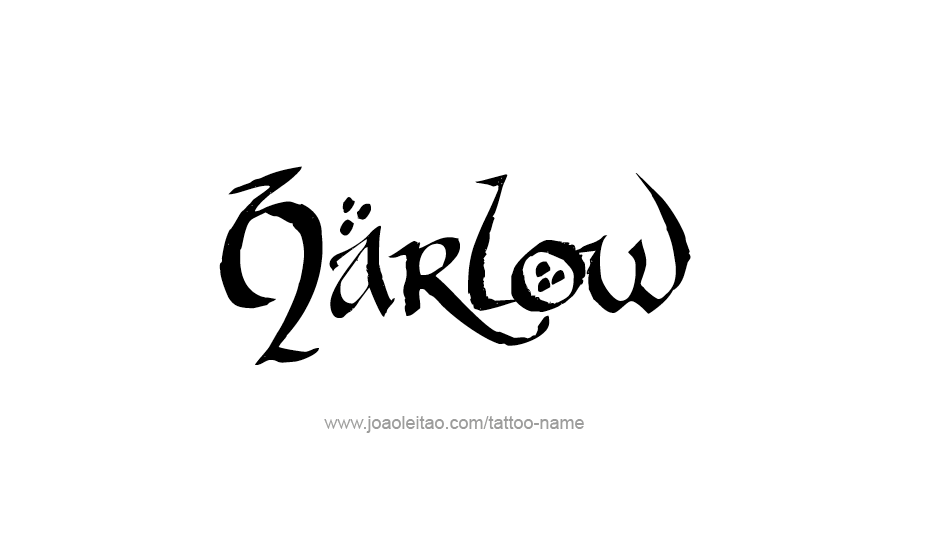 Tattoo Design Name Harlow   